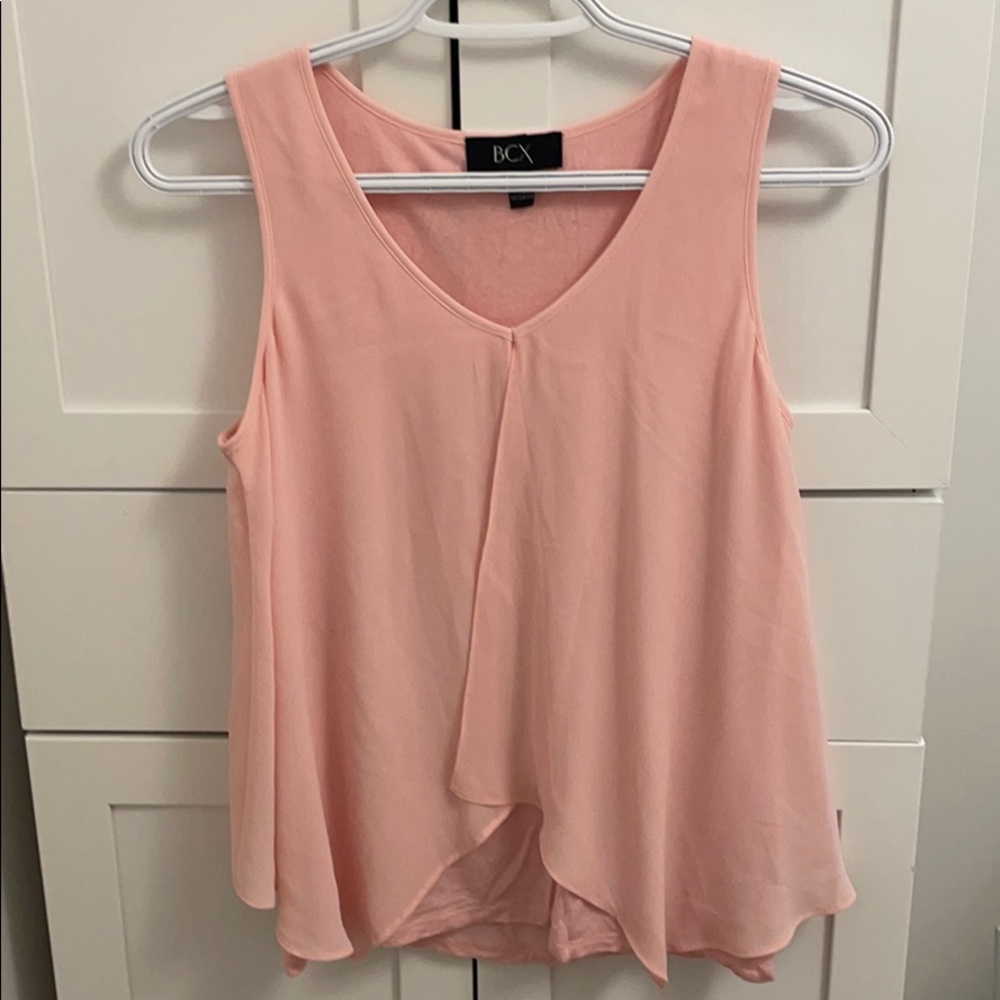 Pink Fancy Sleeveless Flowy BCX Tank Top